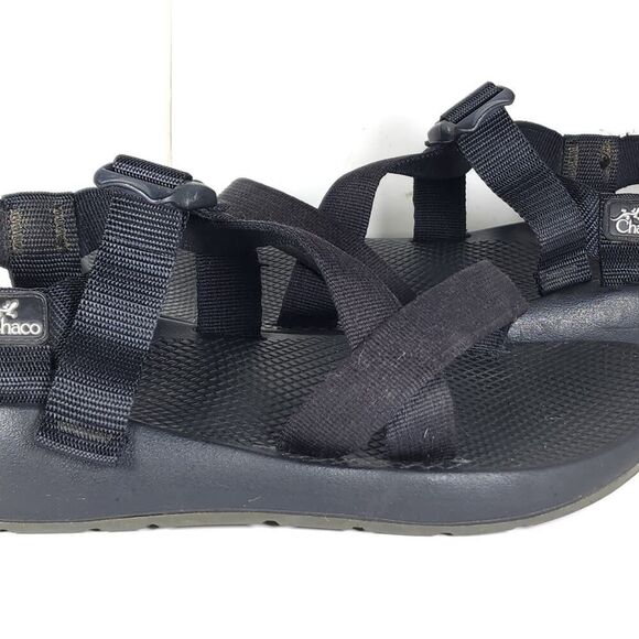 Chaco Men's Z Cloud Size US11 Black Strappy Outdoor Sport Sandals Shoes - Picture 15 of 16